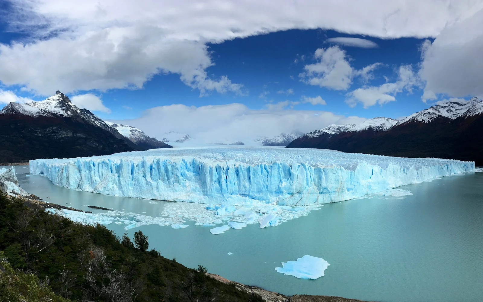 A floating iceberg near the Perito Moreno Glacier, Argentine Patagonia