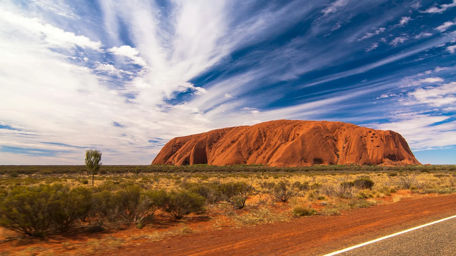 Landscape photography of mountain under blue sky