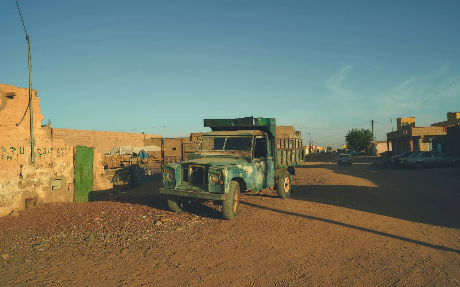 Old Land Rover in Zouerat, Mauritania. 2022